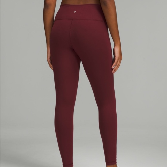Lululemon Wunder Under Cassis Maroon Leggings - Picture 2 of 7